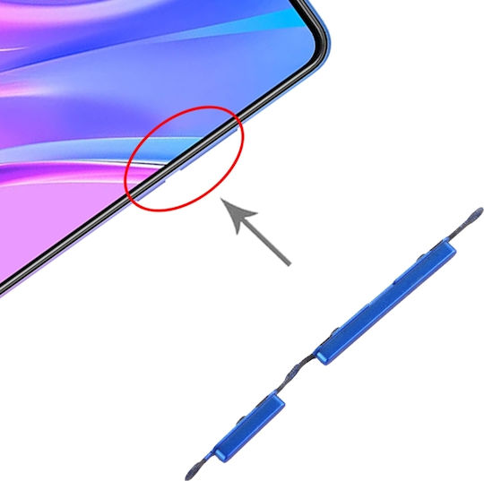 Seiten-Tasten Blau für Redmi 9A