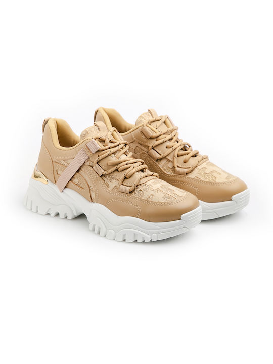 Malesa Chunky Sneakers Beige