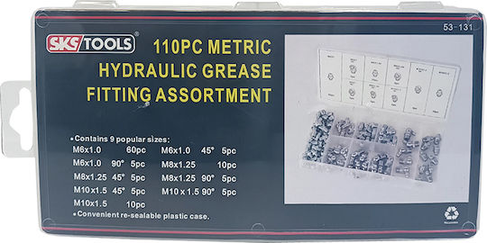 SKS Tools 40000441 Γρασαδοράκι Ηλεκτρικών Εργαλείων Σετ 60τμχ