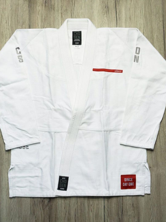 Chosen Ανδρικό Παντελόνι Brazilian Jiu Jitsu Λευκό