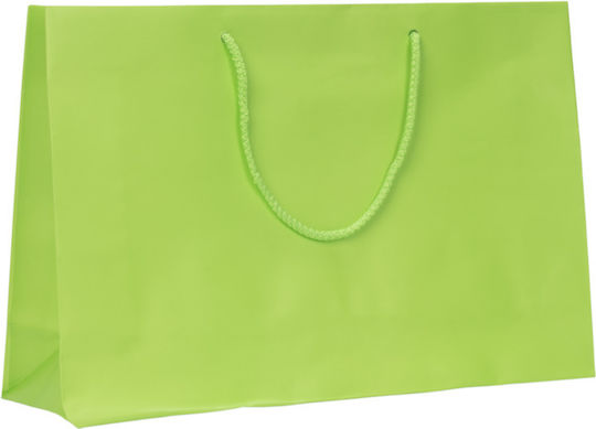 Pungi de Hârtie pentru Ambalare cu Șnur Verzi 37x10x25.5cm 150buc