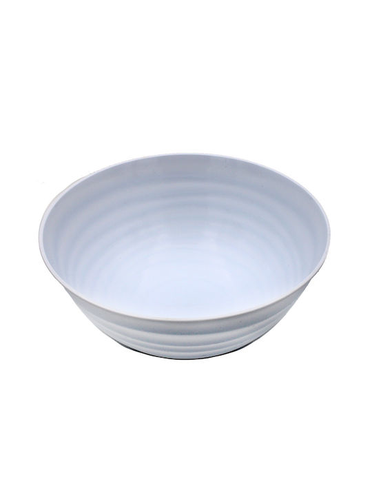 Plastic Salad Bowl White 22x22cm