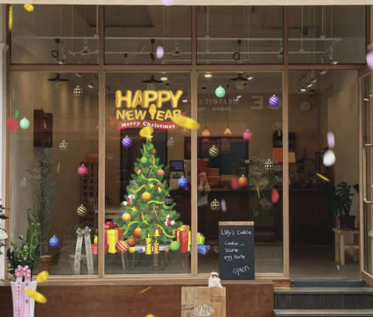 Sticker Display Decorative Christmas 60x90cm 458542 1pcs