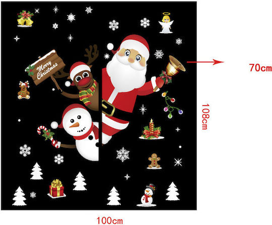 Sticker Display Decorative Christmas 60x90cm 632630 1pcs