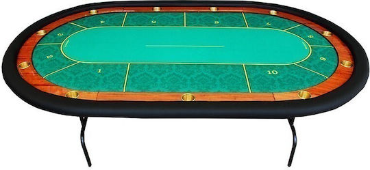 Pokeritems Masa de poker Metalic Pliabil Verde 250x140cm. 1buc