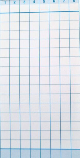 Uni Pap Bloc de înregistrare scor 19.5x9.5cm. 1buc