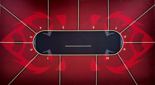 Pokeritems Filz Stoff Rot 295x155cm 1Stück