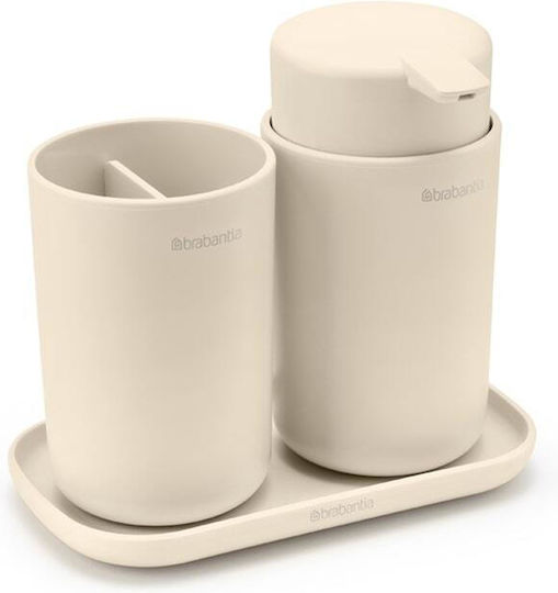 Brabantia Brabantia Badezimmerzubehör-Set Metall Beiges 3 Stück