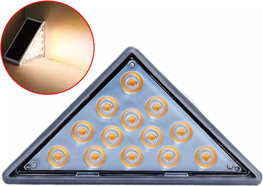 Set of 2 Floor Solar Lights 0.6W 80lm Warm White 3000K with Photocell IP67