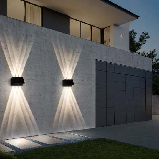 Wall Mounted Solar Light 6W with Warm White Light 3000K IP65