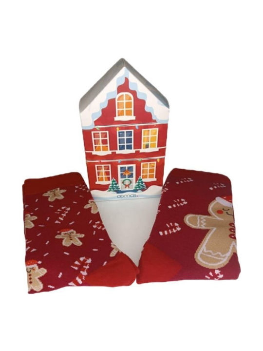 Admas Γυναικείες Κάλτσες Κόκκινες 2Pack Admas Γυναικείες Κάλτσες Κόκκινες 2Pack