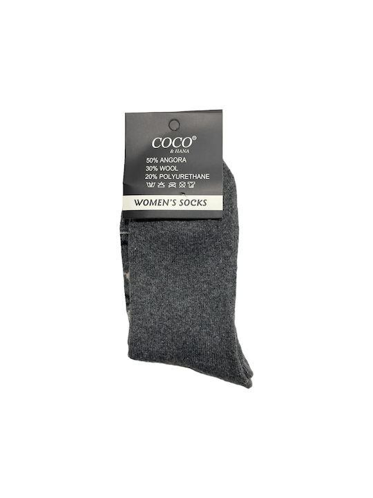 Coco&Hana Damen Weihnachtssocken Gray 1Pack