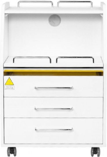Beauty Roll Hair Salon Maintenance Cart with 3 Drawers 55x40x82cm