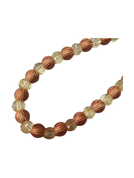 Tie-Back Rope made of Metal Beige 1pcs