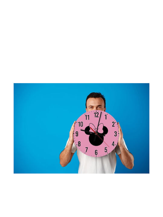 Koupakoupa Kids Wooden Wall Clock Minnie 30cm