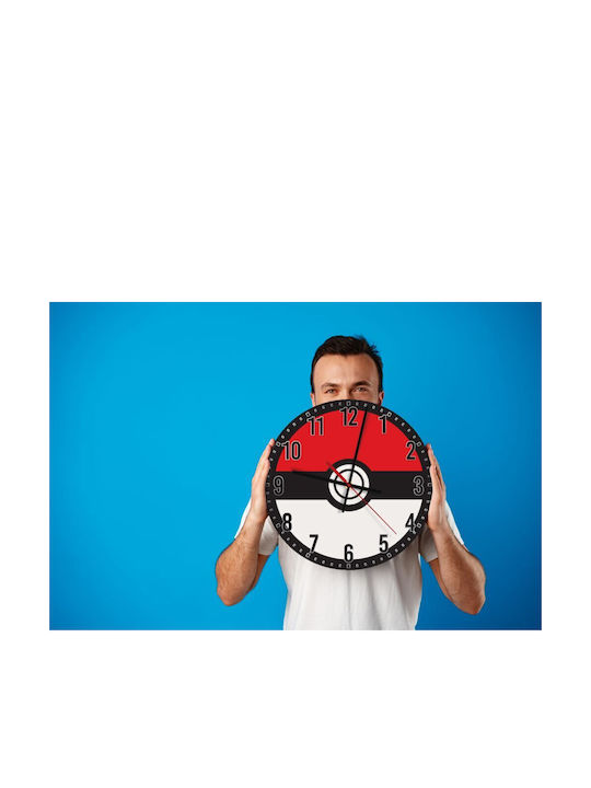 Koupakoupa Παιδικό Ρολόι Τοίχου Ξύλινο 30εκ.