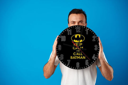 Koupakoupa Kids Wooden Wall Clock Batman 30cm
