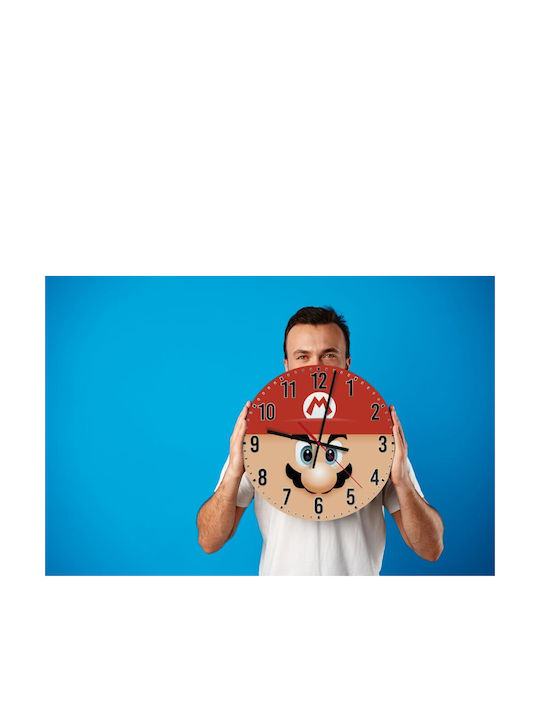Koupakoupa Kinder Wanduhren Gaming Hölzernes 30cm
