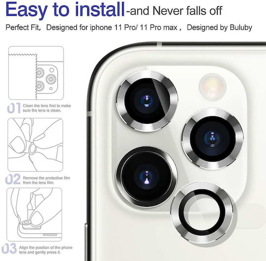 Lens Protector Kameraschutz Gehärtetes Glas Silver für das iPhone 12 Pro