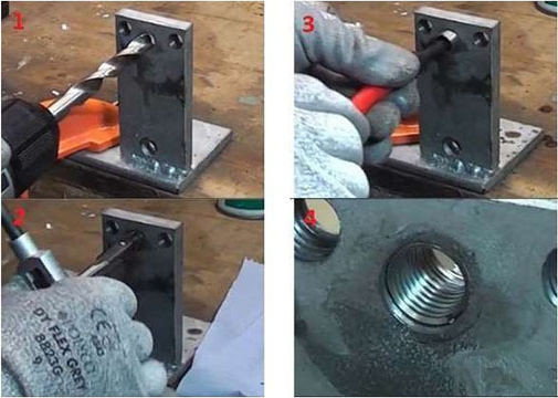 Yato M10 X 1 Комплект за Поправка на Резби от Стомана 10x1.00мм 14бр