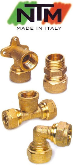 Male Compression Tube Fitting Brass 3/4" 18mm 400183/425