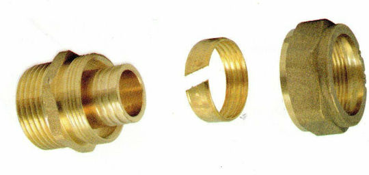 Male Compression Tube Fitting Brass 22mm 64006