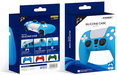 Silicone PS5 Controller Protective Case Blue