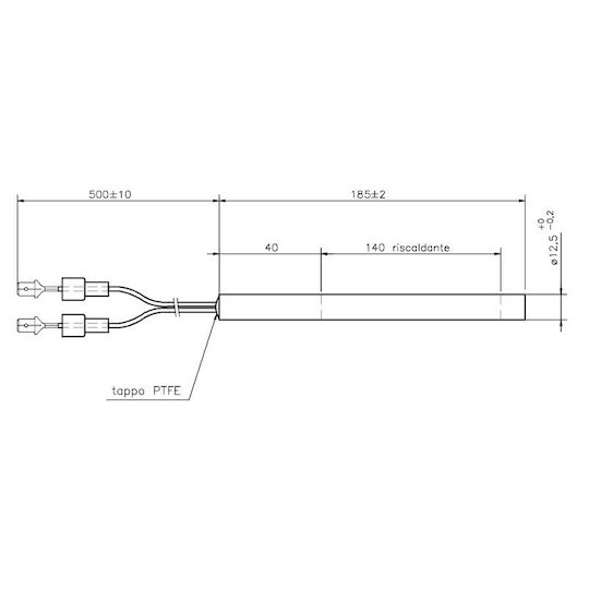 Rezistență de aprindere Metalic 400W pentru soba pe peleți