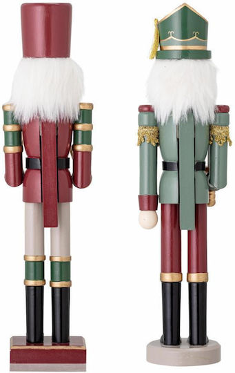 Wooden Christmas Nutcracker 38cm Green