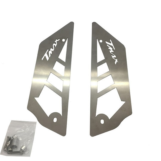 Moto Discovery Motorcycle Footpeg Protectors Yamaha T-MAX 500 Silver