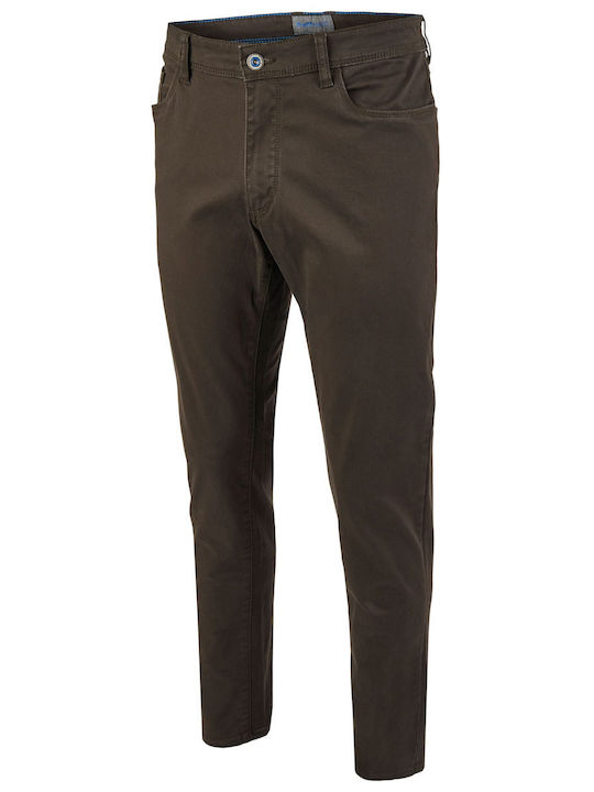 Hattric Men's Jeans Pants in Regular Fit Coffee