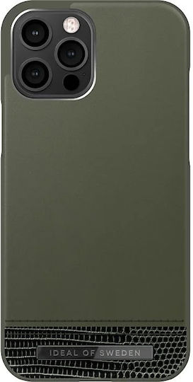 iDeal Of Sweden Ideal Sweden Back Cover Piele artificială Kaki (iPhone 12 Pro Max)