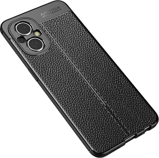 Litchi Texture Back Cover Σιλικόνης Μαύρο (OnePlus NordTCL 20L / 20L+ / 20 5G / 20S)