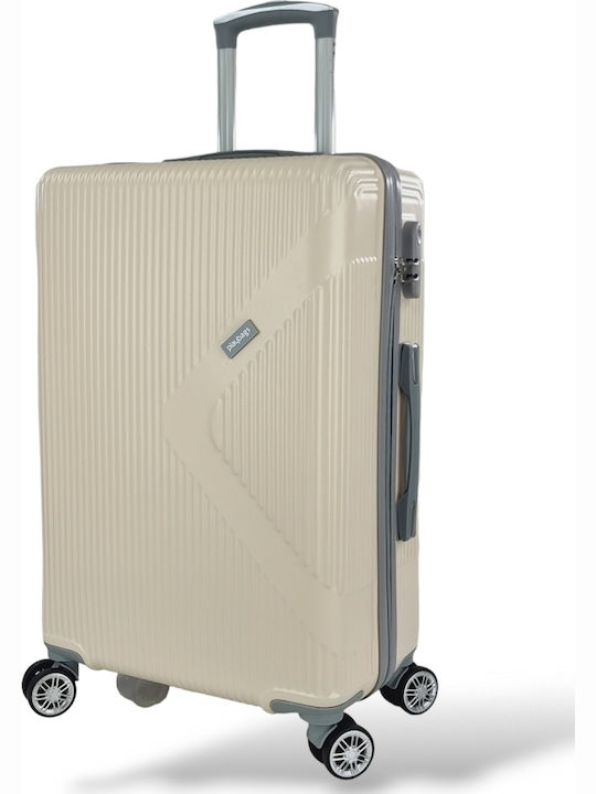 Playbags Koffer Hart Beige Maximale Höhe 75cm mit 4 Räder Set 3 Stück