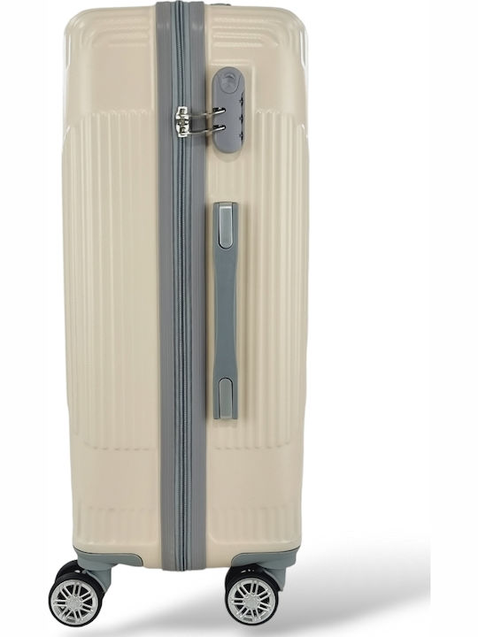 Playbags Koffer Hart Beige Maximale Höhe 75cm mit 4 Räder Set 3 Stück