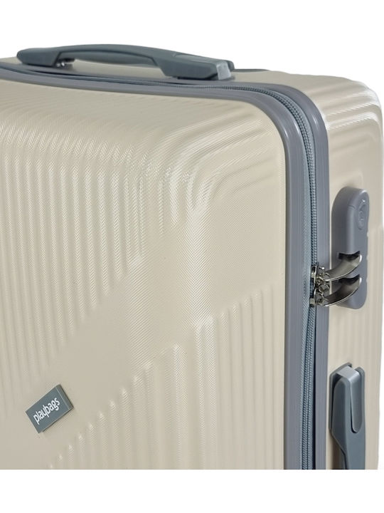 Playbags Koffer Hart Beige Maximale Höhe 75cm mit 4 Räder Set 3 Stück