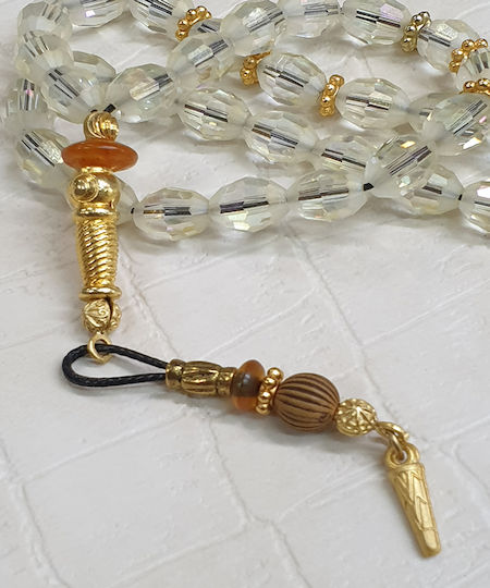 Roloi Komboloi Worry Beads Transparent 28cm