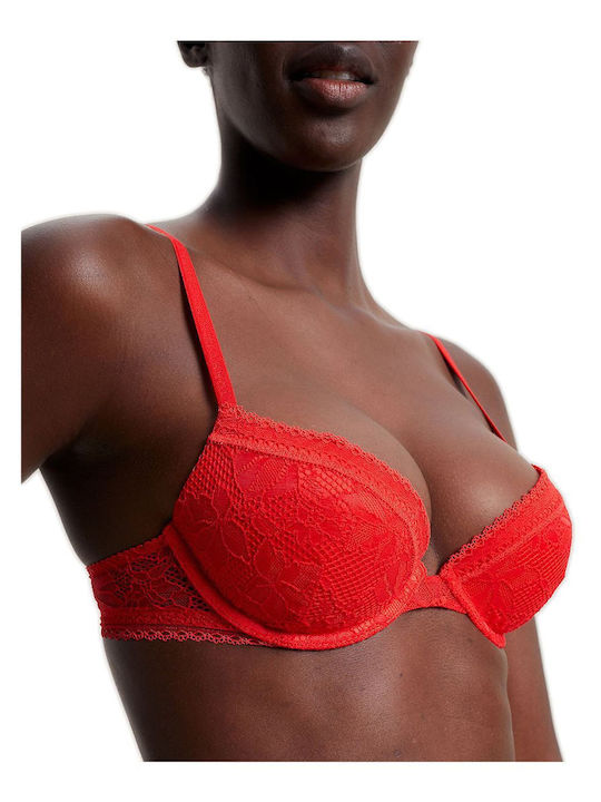 Fireworks Push Up Bra Red