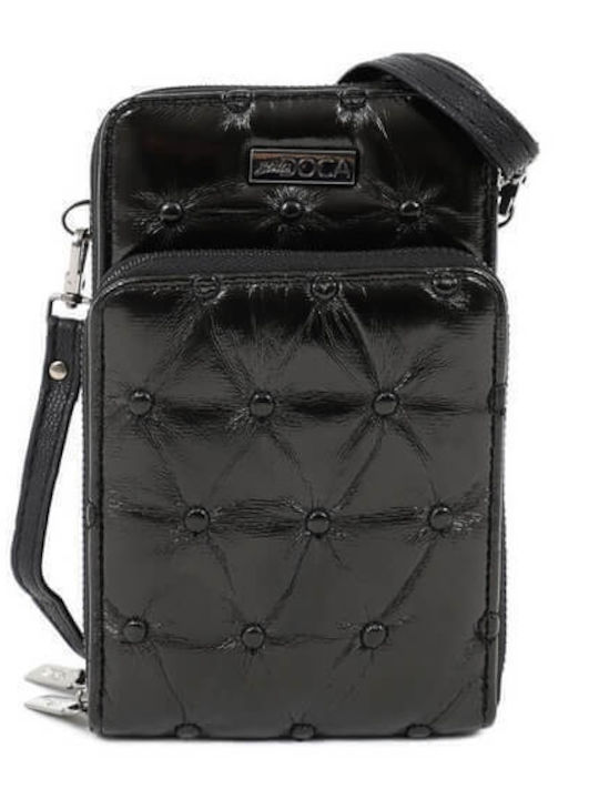 Doca Damen Tasche Crossbody Schwarz