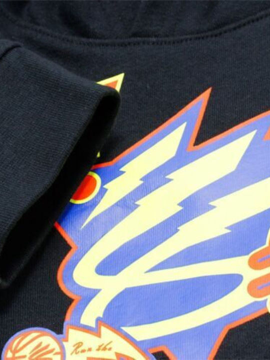 Kinder-Sweatshirt mit Kapuze Schwarz Splash