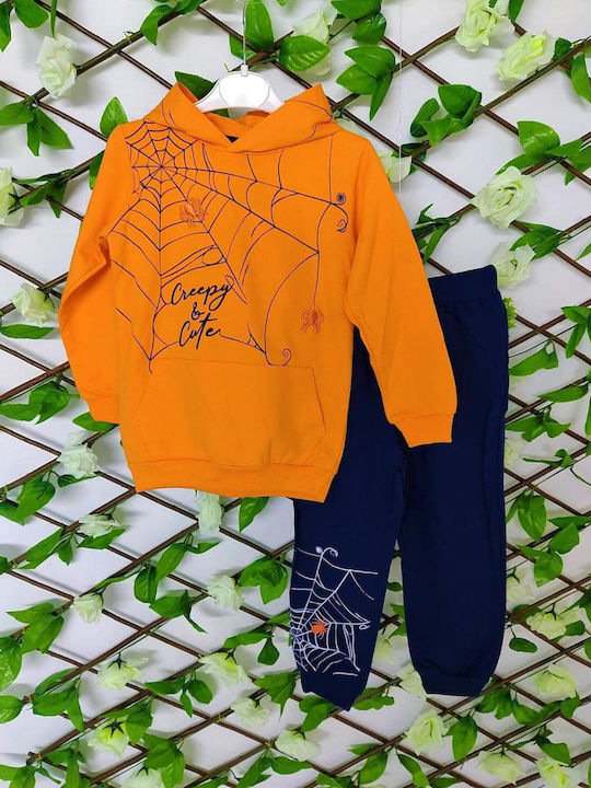 TakTakBaby Kids Sweatpants Set Orange 2pcs