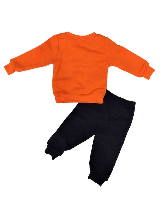 TakTakBaby Kids Sweatpants Set Orange 2pcs