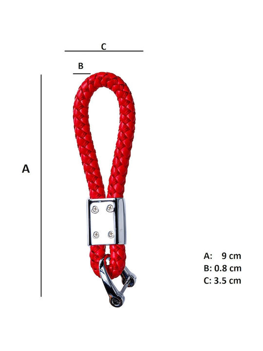 Handmade Red Handmade Keychain