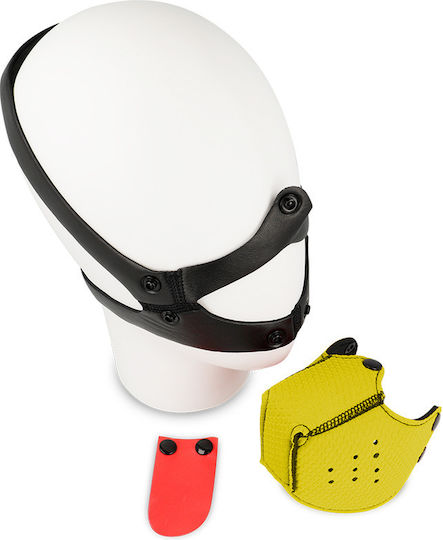 Dream Love Dog Muzzle BDSM Accessory σε Κίτρινο Χρώμα
