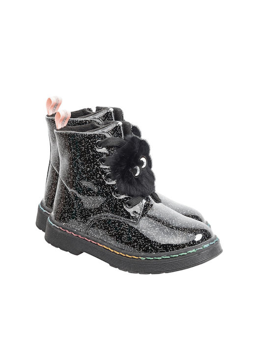 Adam's Shoes Kids Boots with Lace Black