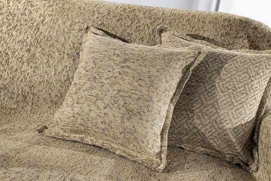 Guy Laroche Matis Armchair Throw 2 Sides Chenille 180x150cm Natural