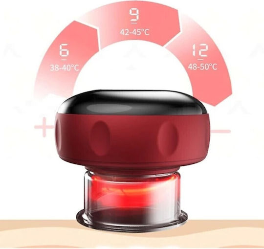 Therapeutic Device with Silicone Suction Cup for Cellulite Heated
