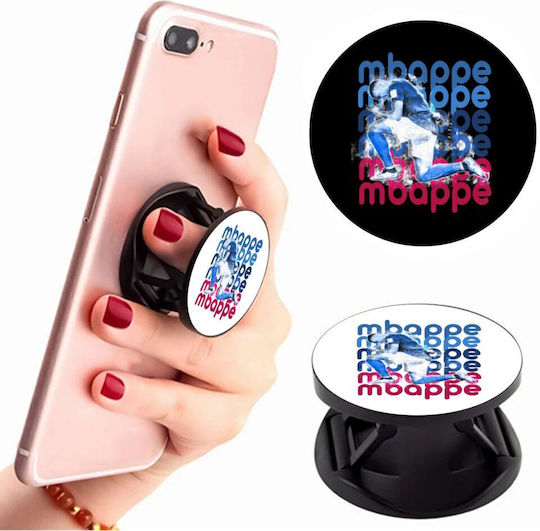 Koupakoupa Pop Socket for Mobile Phone Kylian Mbappé Phone Holders Stand Stand Mobile Support Base In Hand Black