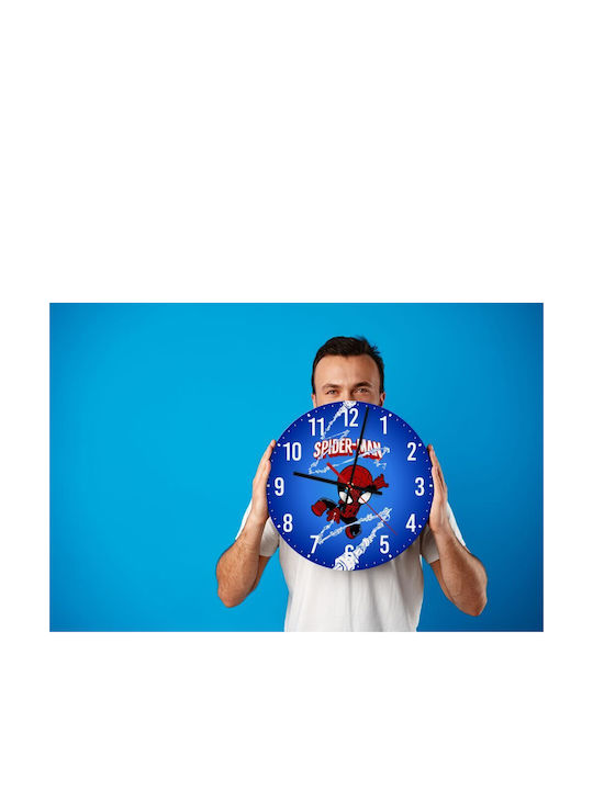 Koupakoupa Kinder Wanduhren Superhelden Hölzernes 30cm