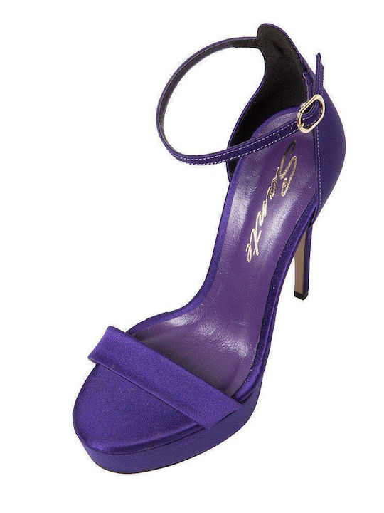 Fabric Sandals Purple